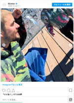 息子ジャック・ブルースと釣りへ　※「ジャスティン・ビーバー」インスタグラム