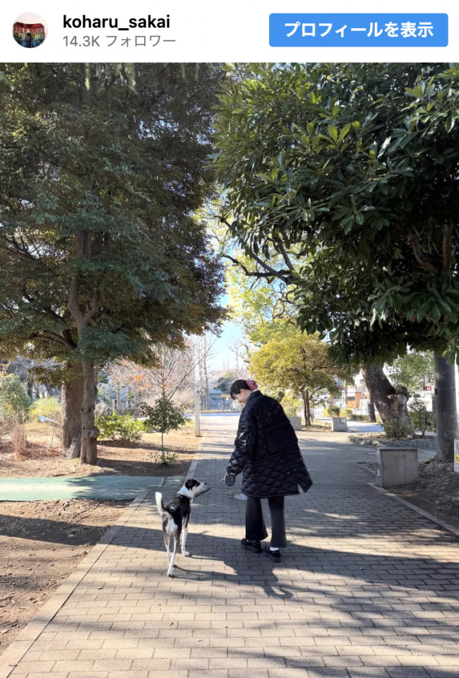 堺小春、新年の投稿で離婚を公表　※「堺小春」インスタグラム