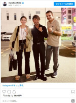 魔裟斗、来日したピーター・アーツ＆愛娘と3ショット　※「魔裟斗」インスタグラム