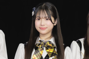 牧戸愛茉、「AKB48 21期研究生 劇場公演デビュー」ゲネプロ・取材会に登場