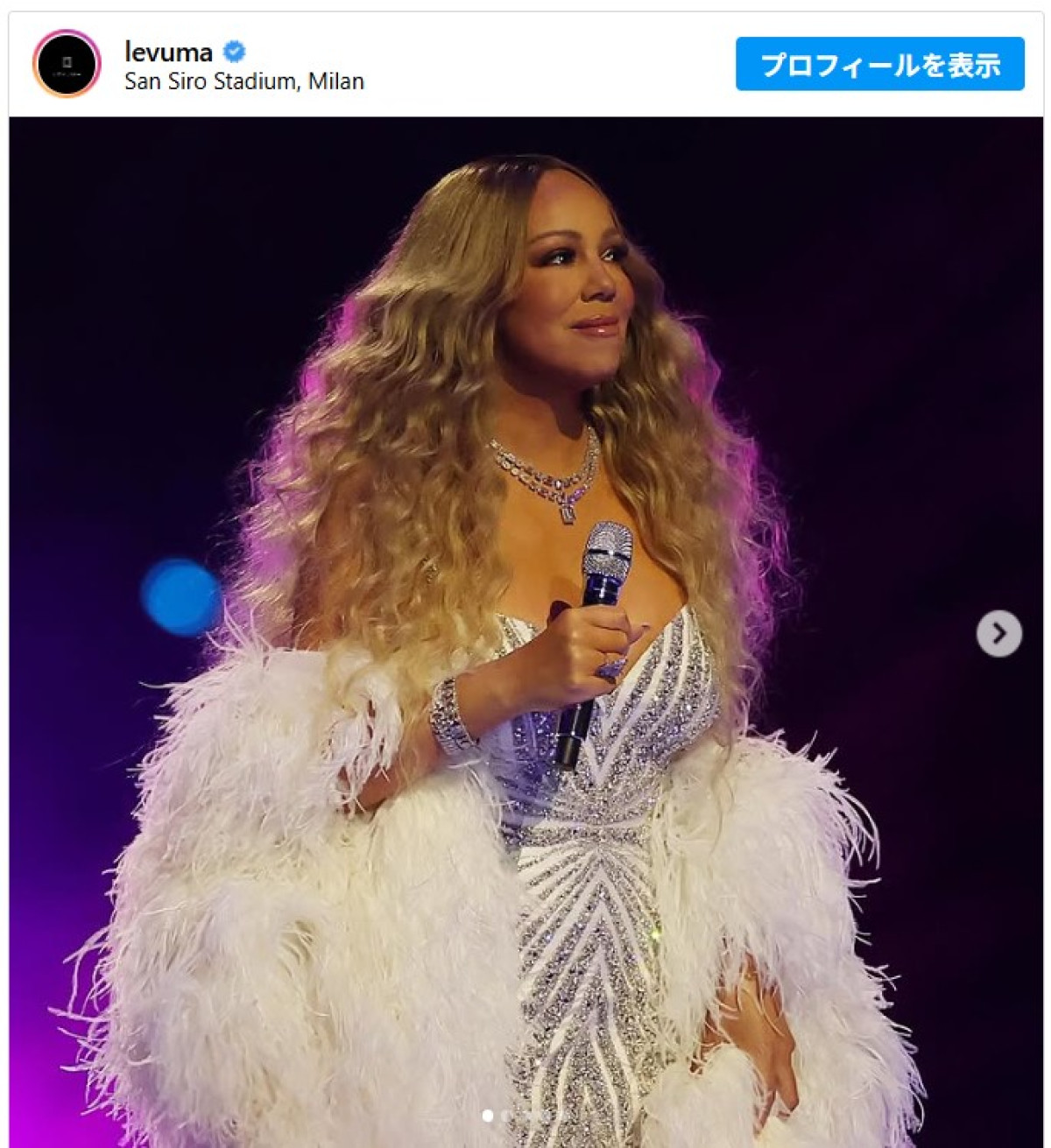 マライア・キャリー、五輪開会式で着用したジュエリーは総額20億円超