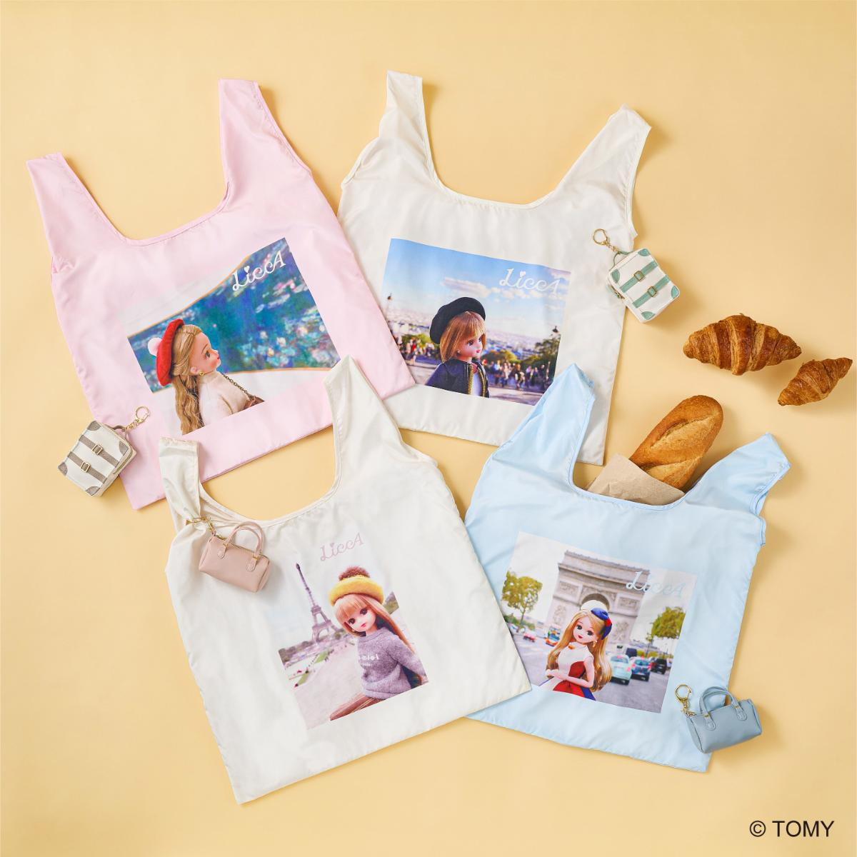 リカちゃん×「ダイソー」300円ショップ「THREEPPY」が初コラボ! エコバッグなど全31種登場