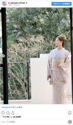 美しい…白石麻衣の着物姿　※「白石麻衣」インスタグラム