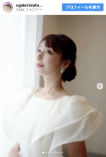 宇垣美里、美しすぎるウエディングドレス姿を披露　※「宇垣美里マネージャー」インスタグラム