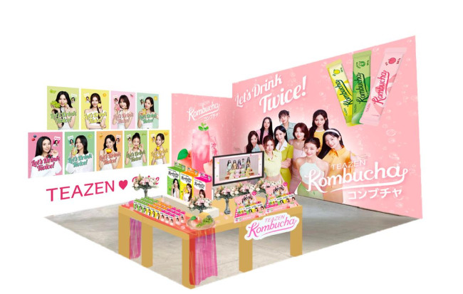 TWICEの特典やグッズが当たる！　渋谷で「TEAZEN コンブチャ」ポップアップ開催