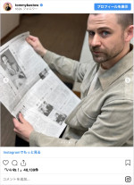 “ヘブン先生”トミー・バストウが坊主に　※「トミー・バストウ」インスタグラム