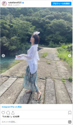 北野瑠華、写真集撮影中の自然体の様子　※「北野瑠華」Instagram