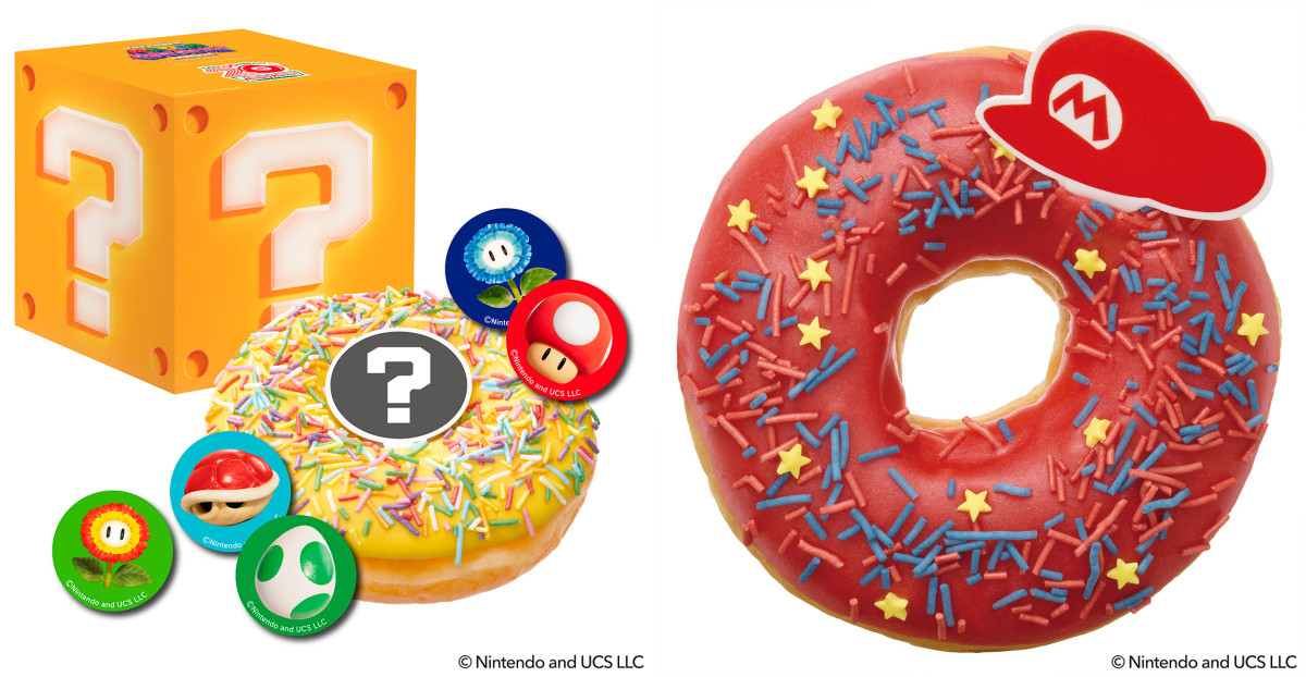 『スーパーマリオ』の世界を表現したドーナツが登場! 「クリスピー・クリーム」で4.8発売