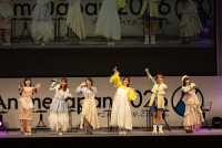 『劇場版 ご注文はうさぎですか？』Rabbit House Talk Party ＠ AJ2026に出席した（左から）佐倉綾音、水瀬いのり、種田梨沙、内田真礼、徳井青空、村川梨衣