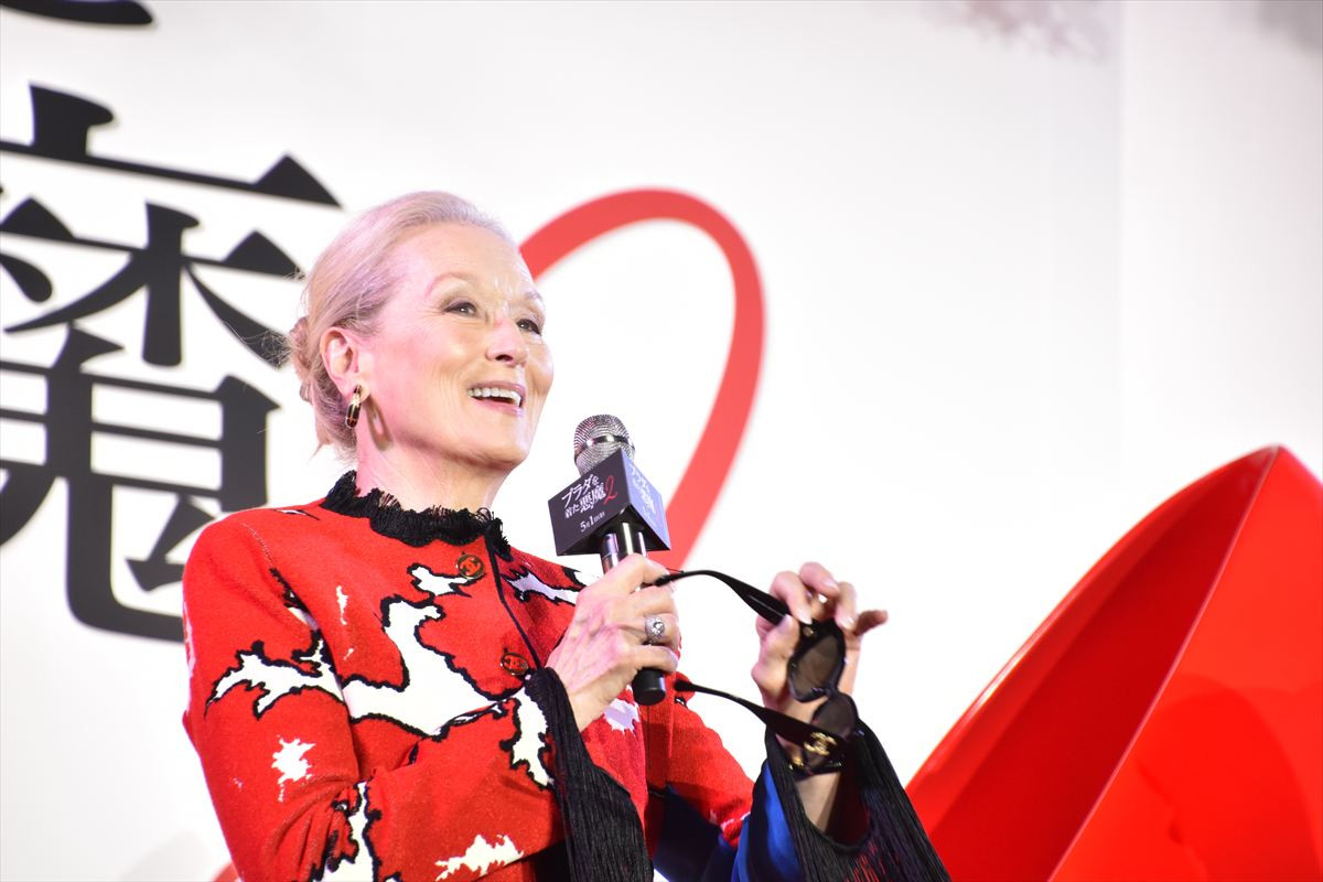 メリル・ストリープ＆アン・ハサウェイ『プラダを着た悪魔』コンビが来日！　&TEAM Kに役者としてのアドバイス