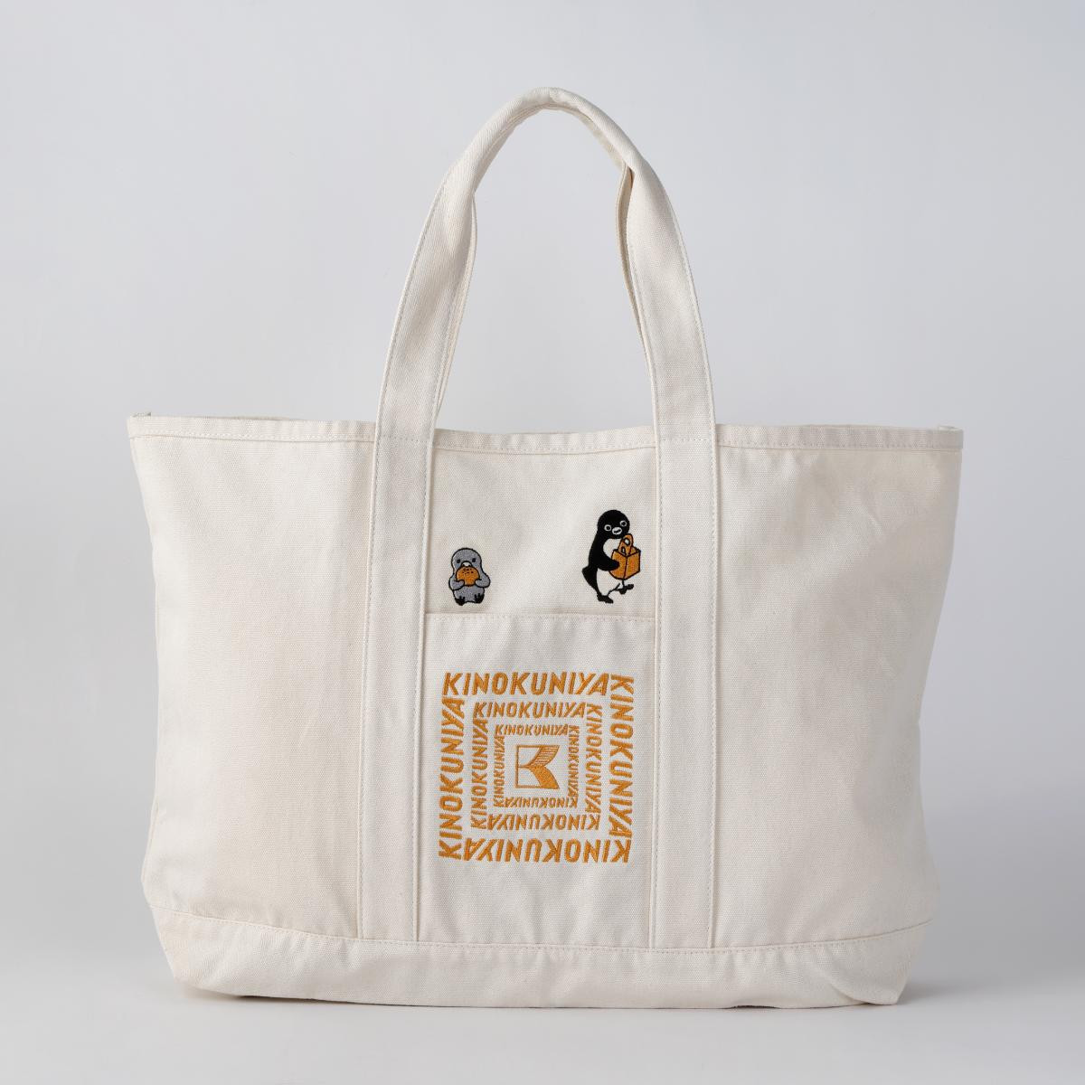 Suicaのペンギン×「紀ノ国屋」コラボに新作！　刺しゅうデザインが目を引く“ビッグトート”3種登場