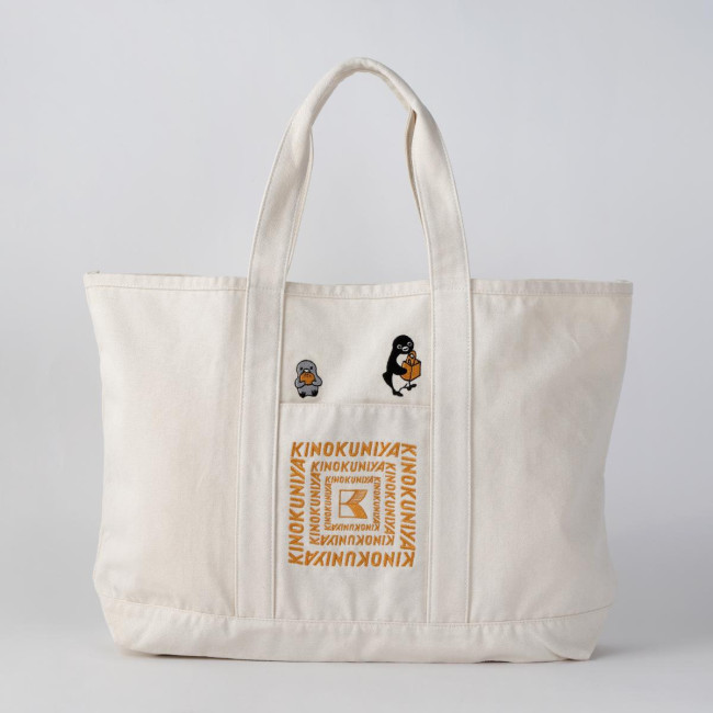 Suicaのペンギン×「紀ノ国屋」コラボに新作！　刺しゅうデザインが目を引く“ビッグトート”3種登場