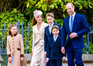 ウィリアム皇太子＆キャサリン皇太子妃一家、イースター礼拝に勢ぞろい