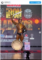 アーノルド・シュワルツェネッガーの息子ジョセフ・バエナ、ボディビル大会2度目の優勝　※「ジョセフ・バエナ」Instagram