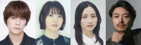 ミュージカル『メイビー、ハッピーエンディング』に出場する（左から）浦井健治、花澤香菜、木下晴香、飯田洋輔