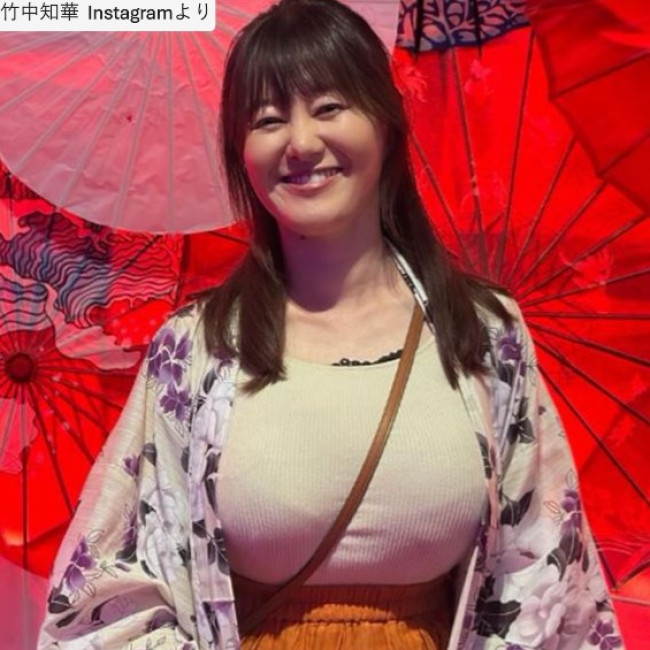 竹中知華、ソロショット　※「竹中知華」Instagram