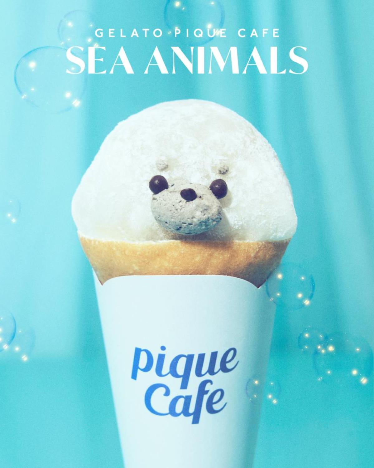 昨年大好評の「あざらしクレープ」が再登場! ジェラピケカフェ“海の生き物フェア”開催