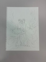 原作者・有吉京子の描き下ろしメインビジュアル原画