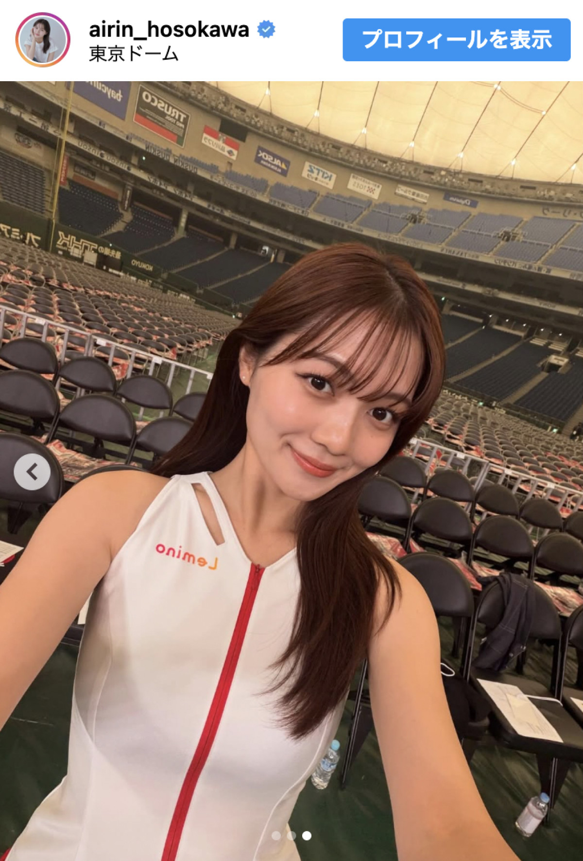 「お父さんSoftBankで娘さんはdocomo」「お父様譲りで」ラウンドガール・細川愛倫の父に驚き