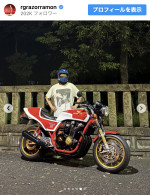 映画『竜二』Tシャツを着たレイザーラモンRG　※「レイザーラモンRG」Instagram