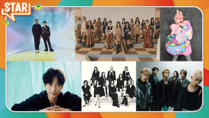6月18日放送『ＳＴＡＲ』に出演する（上段左から）コブクロ、櫻坂46、きゃりーぱみゅぱみゅ、（下段左から）DEAN FUJIOKA、NiziU、WATWING