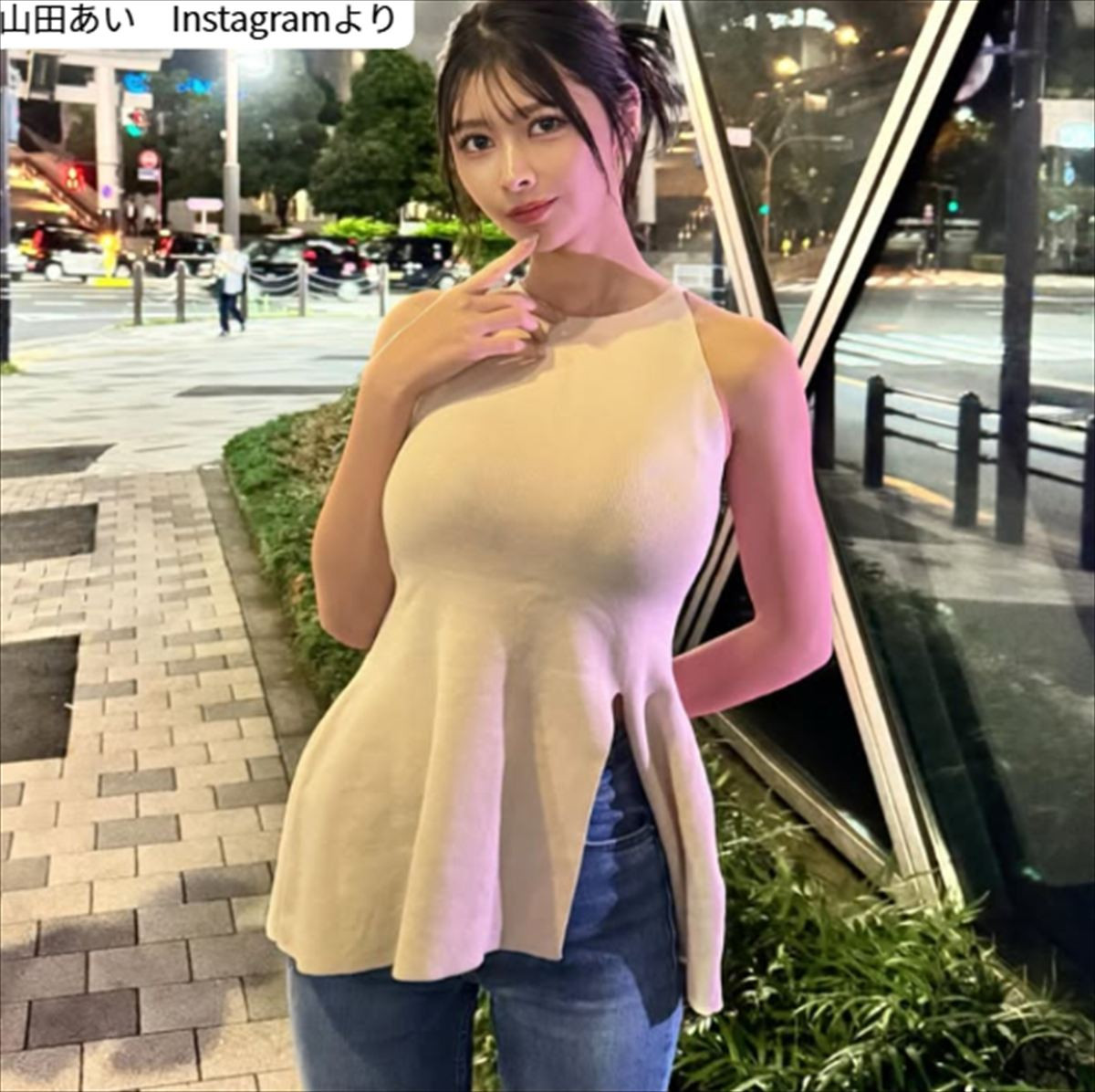 山田あい、ソロショット　※「山田あい」Instagram