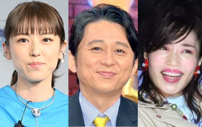 （左から）若槻千夏、有吉弘行、平野ノラ