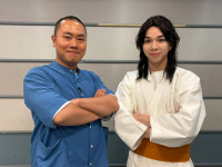 7月31日放送『知識の扉よ開け！ドア×ドア クエスト』より（左から）ハナコ・岡部大、M！LK・塩崎太智