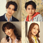 PARCO PRODUCE 2026 ミュージカル『ジョン＆ジェン』に出演する（上段左から）太田基裕、高野洸、彩風咲奈、平野綾