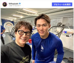 （左から）キー・ホイ・クァン、山本由伸投手　※「キー・ホイ・クァン」Instagram