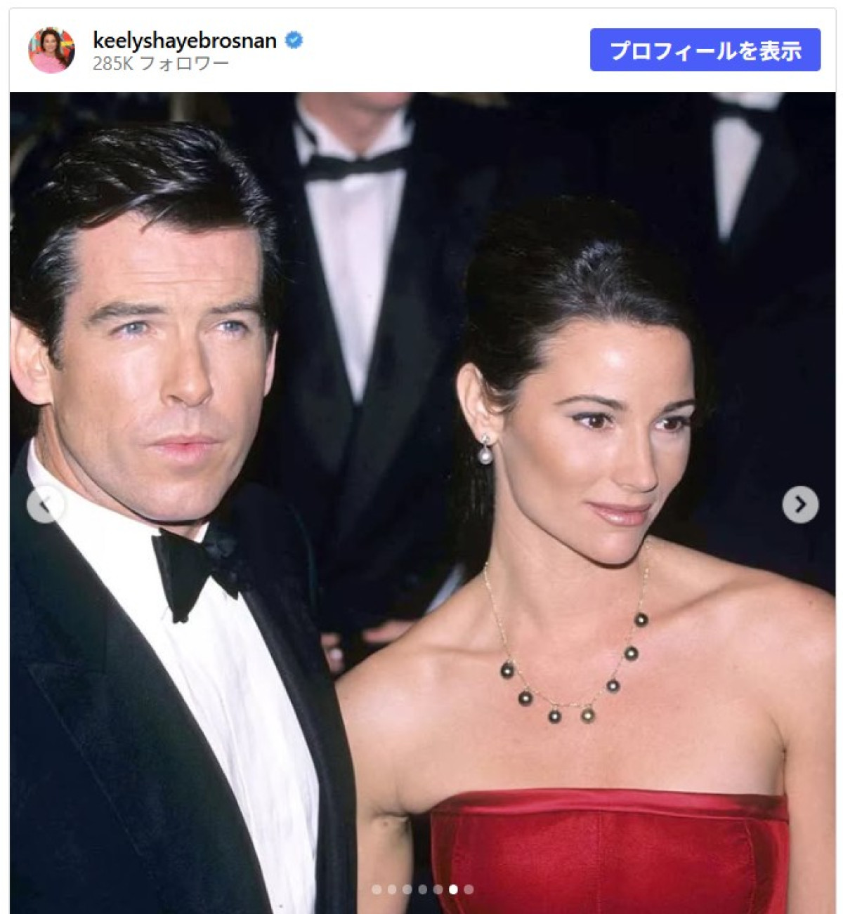 元007ピアース・ブロスナン、妻が素敵ショットで結婚25周年をお祝い