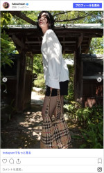 脚長っ！　土生瑞穂172cm、スタイル抜群短パンショット　※「土生瑞穂」Instagram