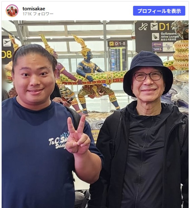 『VIVANT』“ドラム”富栄ドラム＆“長野”小日向文世のオフショット　※「富栄ドラム」Instagram