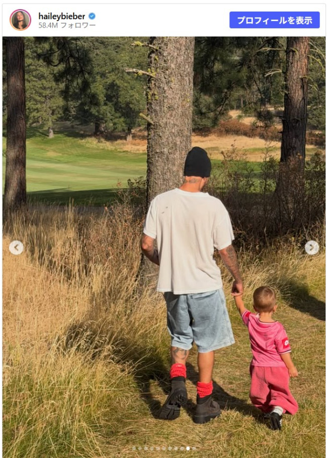 ジャスティン＆ヘイリー・ビーバーの息子が2歳に！　※「ヘイリー・ビーバー」Instagram