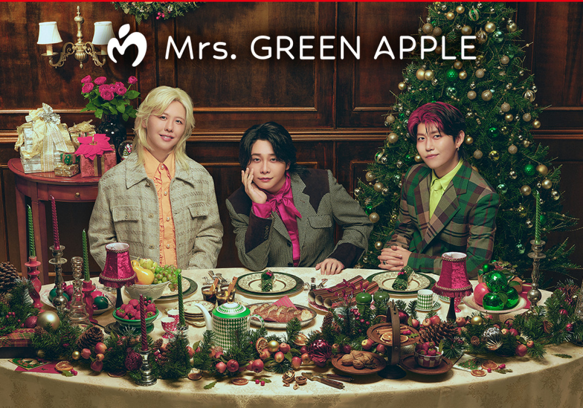 Mrs. GREEN APPLEの「クリスマスケーキ」詳細発表! メッセージ動画が見れるケーキBOXで提供