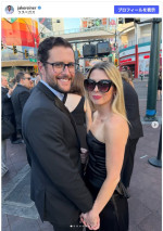 友人の結婚式に出席した際のジェイク・ライナーとマリア・ギルフィラン　※「ジェイク・ライナー」Instagram