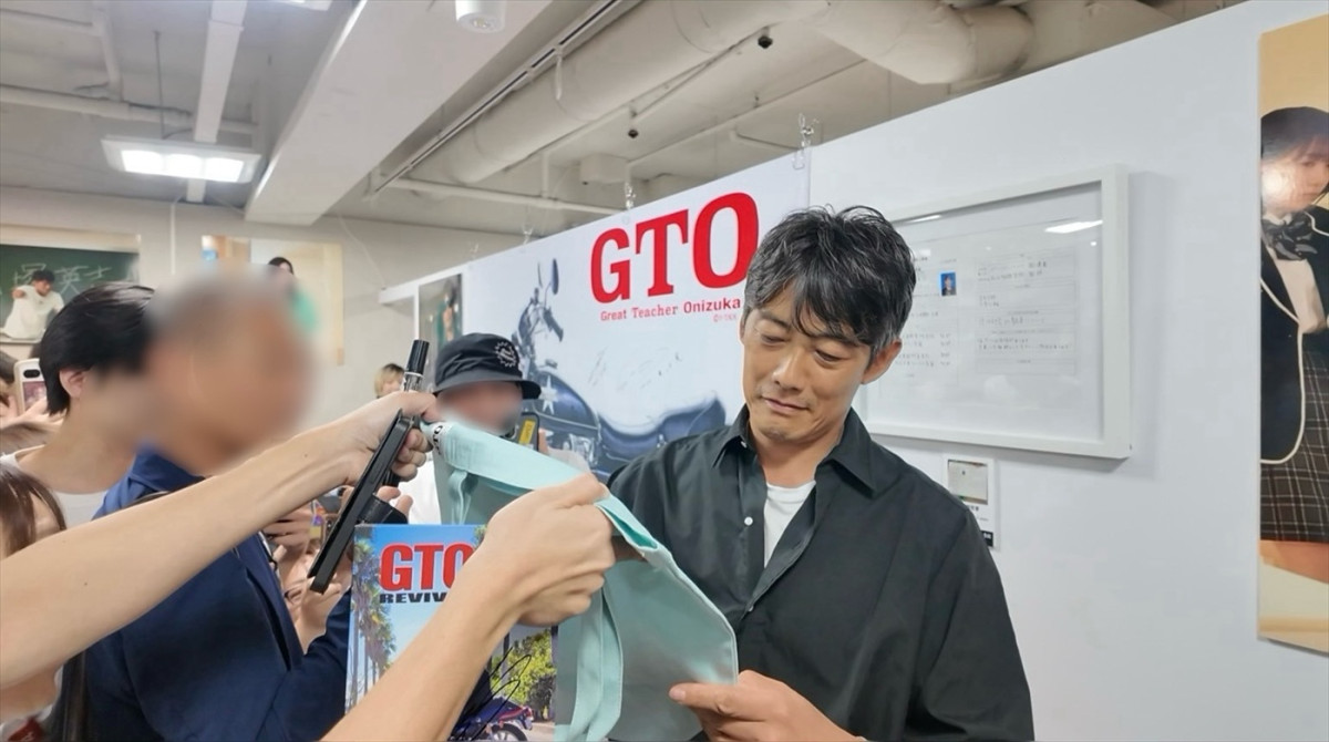 反町隆史が「GTO POPUP STORE」in 仙台に緊急来店！　東北各地から大勢のファンが来場