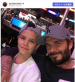次男ロメオの24歳誕生日を祝福　※「デヴィッド・ベッカム」Instagram