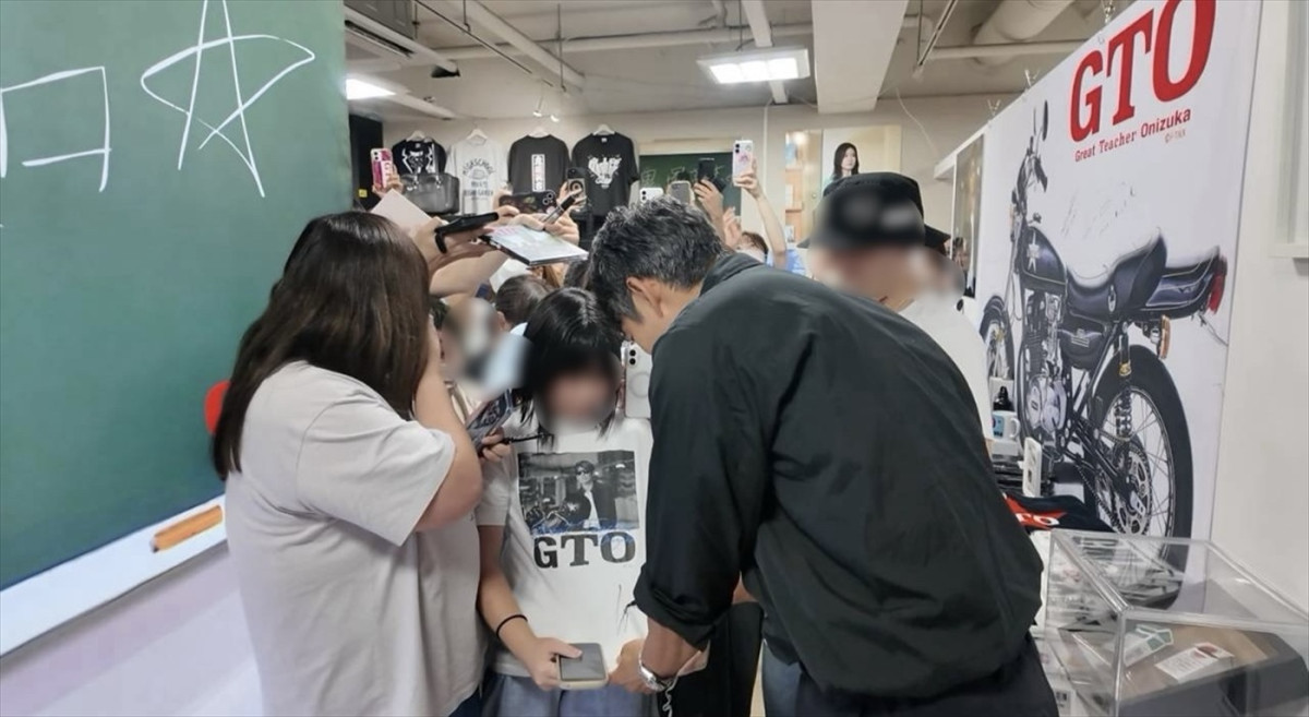 反町隆史が「GTO POPUP STORE」in 仙台に緊急来店！　東北各地から大勢のファンが来場