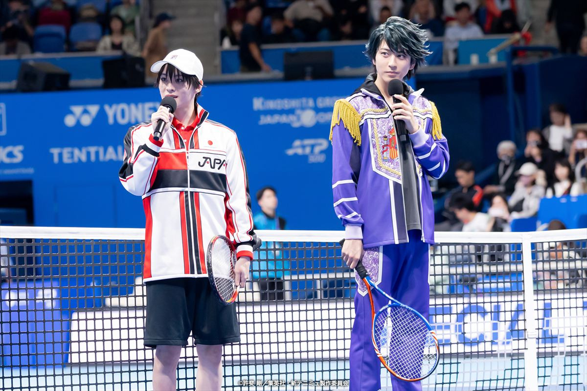 木下ジャパンオープンテニスに越前リョーマ＆リョーガが！　錦織圭選手と撮影も