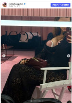 ヴィクトリアズ・シークレット・ショー舞台裏で搾乳する姿をシェア　※「バーバラ・パルヴィン」Instagram　※「バーバラ・パルヴィン」Instagram