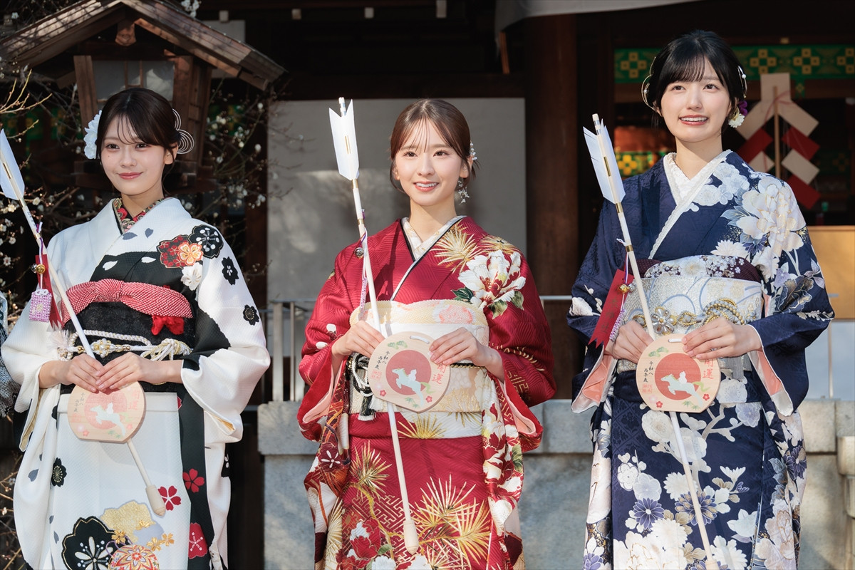 乃木坂46・菅原咲月、瀬戸口心月らが新成人 振り袖姿で新年の抱負を語る「“パカラッパカラッ世代”です」