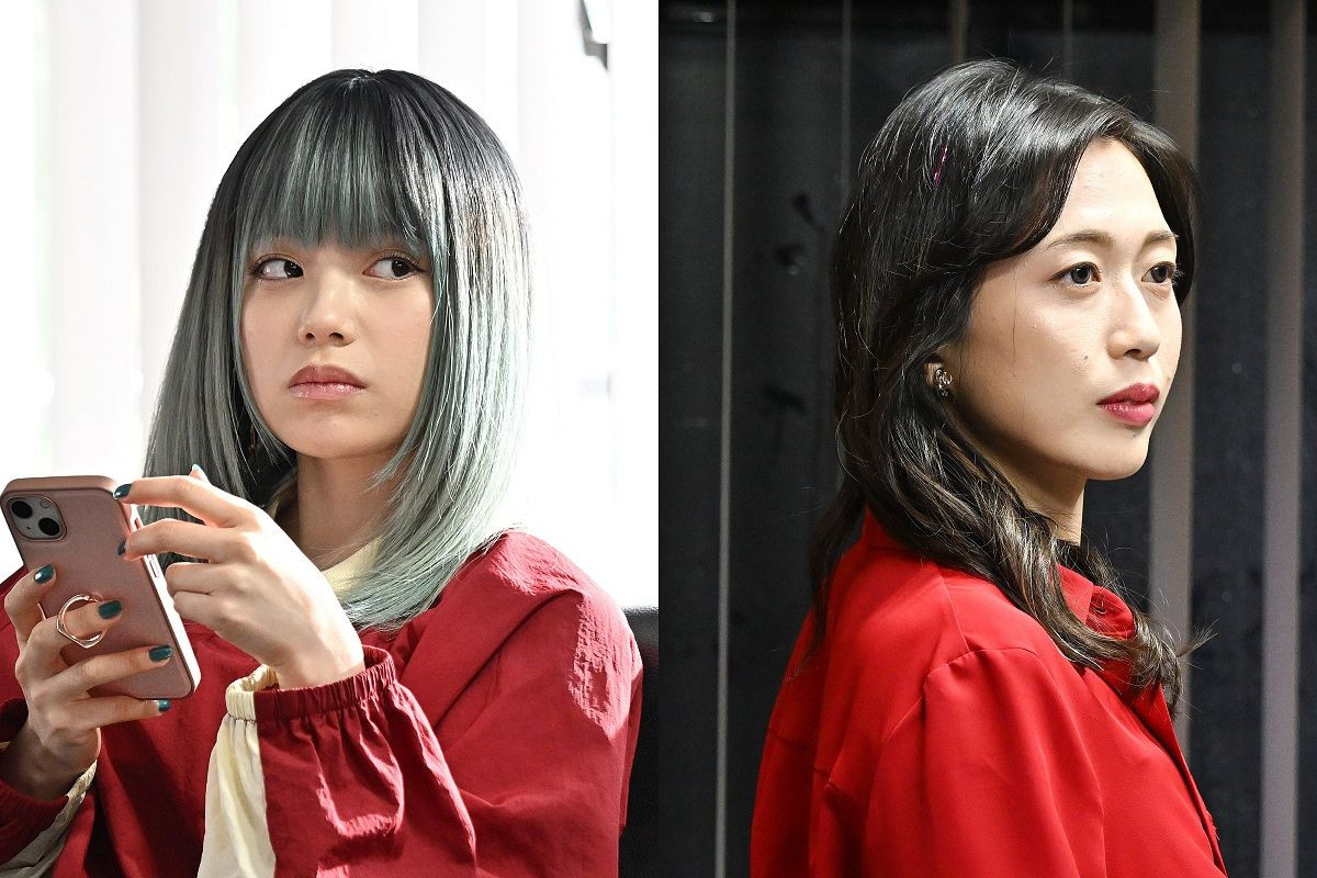 日曜劇場『リブート』ゲスト出演する（左から）あかせあかり、上谷沙弥