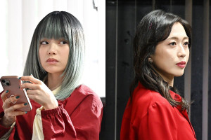 日曜劇場『リブート』ゲスト出演する（左から）あかせあかり、上谷沙弥