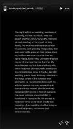 インスタグラムストーリーズで6ページにわたる長文の声明を発表　※「ブルックリン・ベッカム」インスタグラム