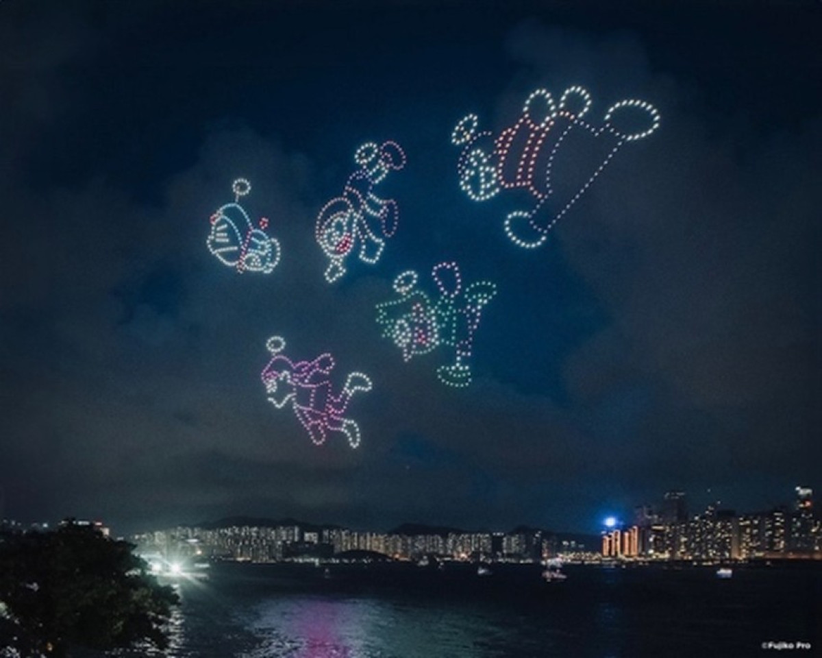 20260213_100％ドラえもん＆フレンズ ドローンショー