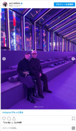 エルメスのコレクションを訪れた蛯原友里＆ILMARI夫妻　※「蛯原友里」Instagram