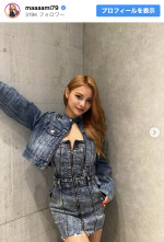 ファン称賛の全身デニムコーデ　※「小田愛実」インスタグラム