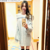 大河内志保、ソロショット　※「大河内志保」インスタグラム