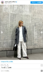 剛力彩芽、YOSHIKI風私服に反響　※「剛力彩芽」Instagram